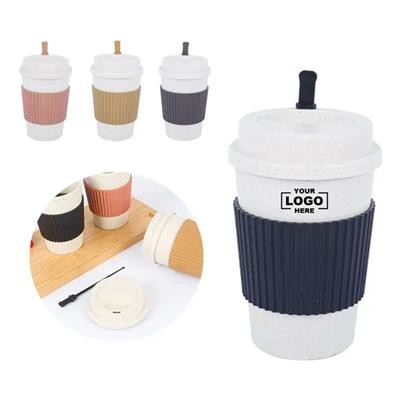 ECO WHEAT STRAW TUMBLER UNBREAKABLE LIGHTWEIGHT REUSABLE DRINK CUP 480ML - PROMOTIONAL CORPORATE GIFT