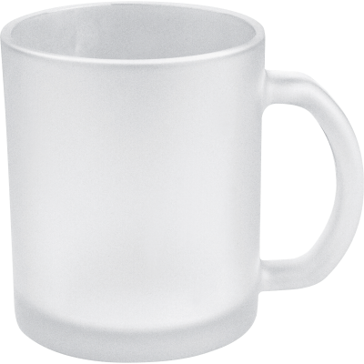 GLASS COFFEE MUG GENEVA in Clear Transparent  - PROMOTIONAL CORPORATE GIFT