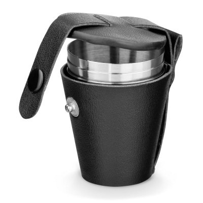 HIMALAYAS SET OF 4 STAINLESS STEEL METAL CUP 25 ML in Silver