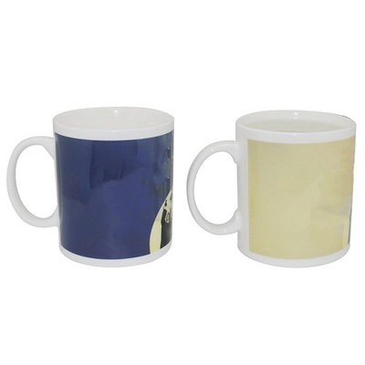 HOT WATER COLOR CHANGING MUG; TEMPERATURE CHANGE CUP - PROMOTIONAL CORPORATE GIFT