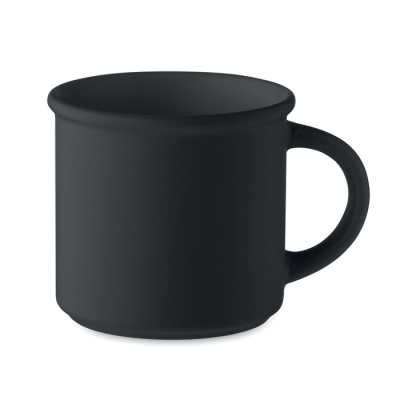 MATT CERAMIC POTTERY MUG 300 ML in Black