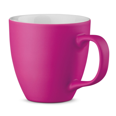 PANTHONY MAT 450 ML HYDROGLAZE PORCELAIN MUG in Dark Pink