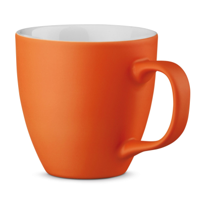 PANTHONY MAT 450 ML HYDROGLAZE PORCELAIN MUG in Orange