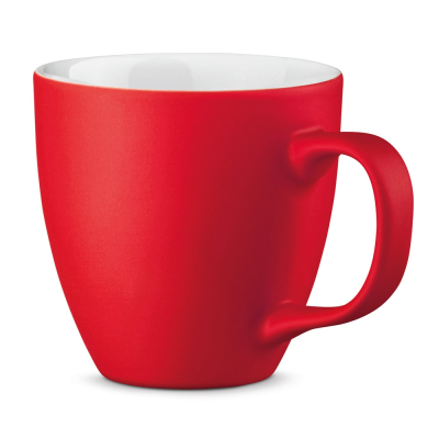 PANTHONY MAT 450 ML HYDROGLAZE PORCELAIN MUG in Red