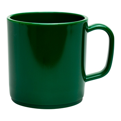 PLASTIC MUG DARK GREEN