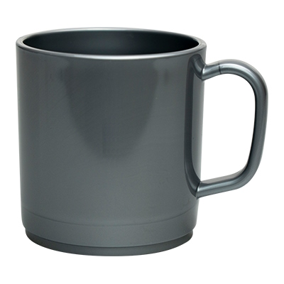 PLASTIC MUG SILVER
