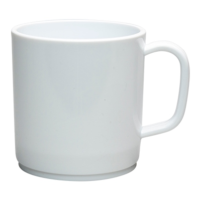 PLASTIC MUG WHITE