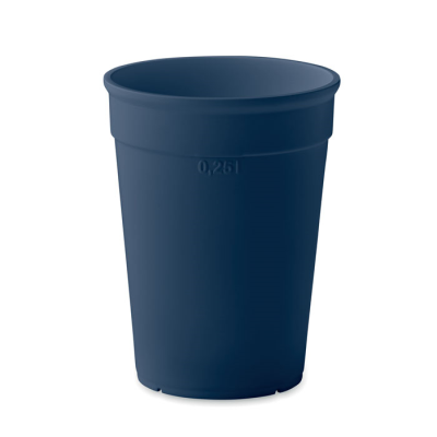 PP CUP CAPACITY 250ML in Blue