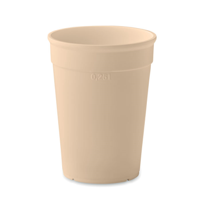 PP CUP CAPACITY 250ML in Brown