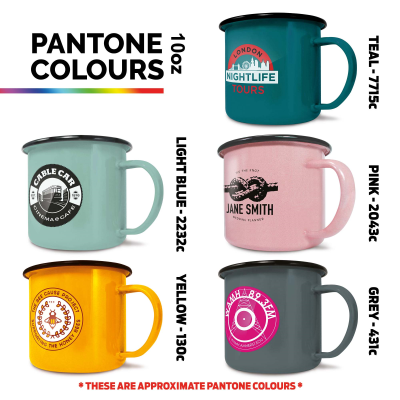 PREMIUM ENAMEL MUG SET (285ML & 10OZ) - COLOUR