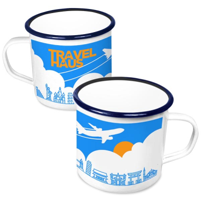 PREMIUM ENAMEL MUG SET (568ML & 20OZ) - WHITE