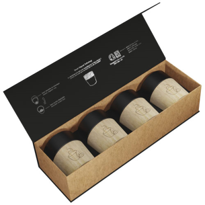 SCX,DESIGN D06 4-PIECE MAGNETIC CERAMIC POTTERY COFFEE MUG SET