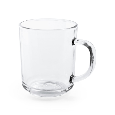 SOFFY GLASS MUG 230 ML in Clear Transparent