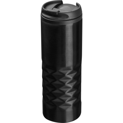 STAINLESS STEEL METAL MUG ALEXANDRIA in Black 