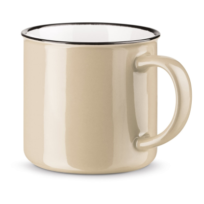 VERNON CERAMIC POTTERY MUG 340 ML in Beige