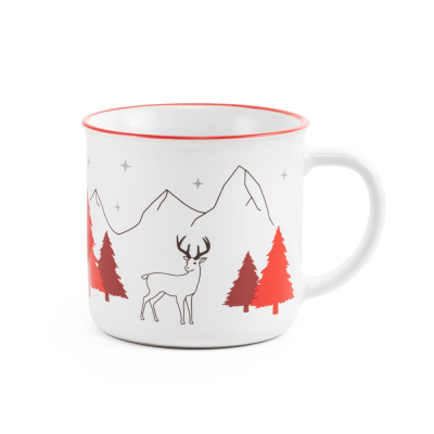 VERNON x CERAMIC POTTERY MUG in Red