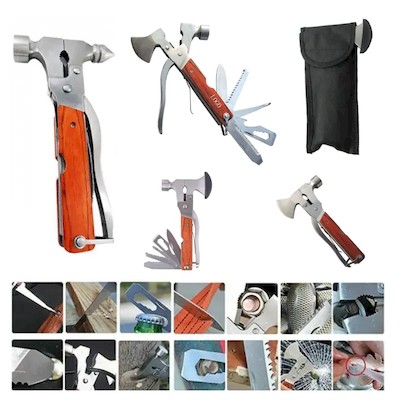 18 in 1 SURVIVAL COMPACT HATCHET MULTI TOOL