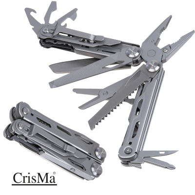 CRISMA 15-PIECE MULTI TOOL in Silvergrey 