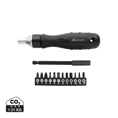 GEAR x RATCHET SCREWDRIVER in Black