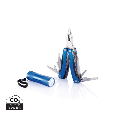 MULTI TOOL AND TORCH SET in Blue