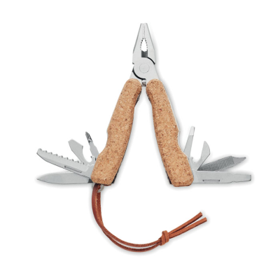 MULTI TOOL POCKET KNIFE CORK in Brown - PROMOTIONAL CORPORATE GIFT