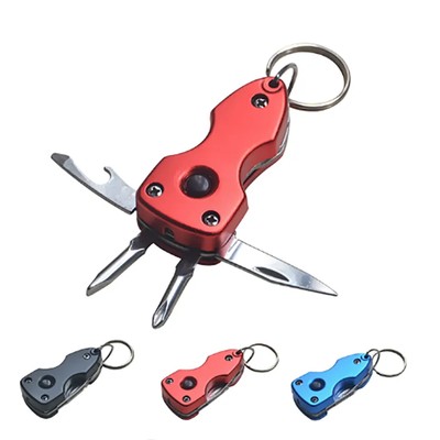 MULTIFUNCTION KEYRING CHAIN TOOLS with LED Torch