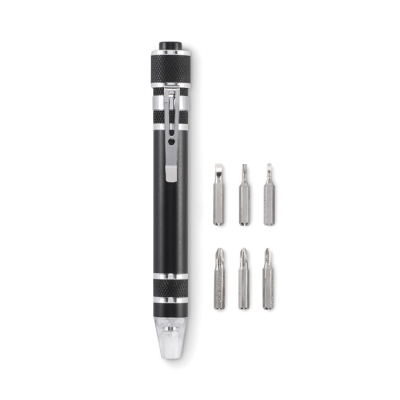 RECYCLED MULTI TOOL PEN in Black