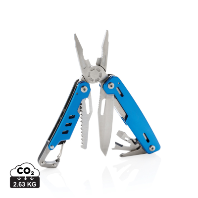 SOLID MULTI TOOL with Carabiner in Blue