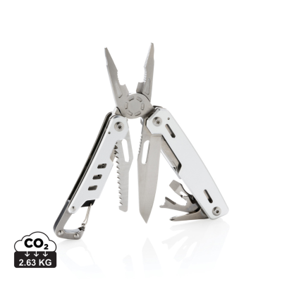 SOLID MULTI TOOL with Carabiner in Silver
