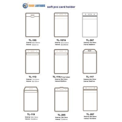 PORTRAIT PVC BADGE HOLDER