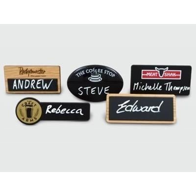 CHALKBOARD REUSABLE NAME BADGE