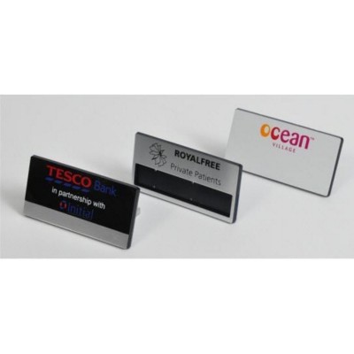 DRYWIPE NAME BADGE with Printed Header