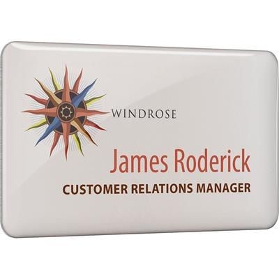 METAL FACED PERSONALISED NAME BADGE