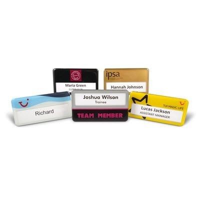 REUSABLE PREMIUM NAME BADGE