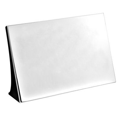 METAL DESK PLAQUE NAMEPLATE in Silver