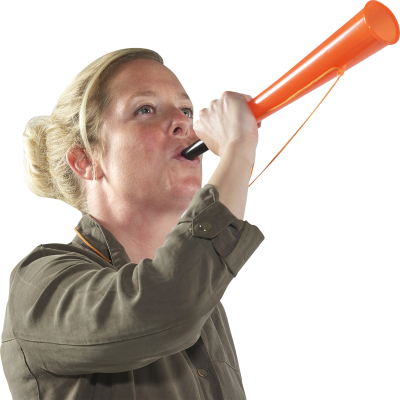 STADIUM HORN in Orange