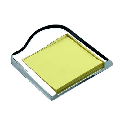APPOLLO METAL POST-IT NOTE HOLDER in Silver