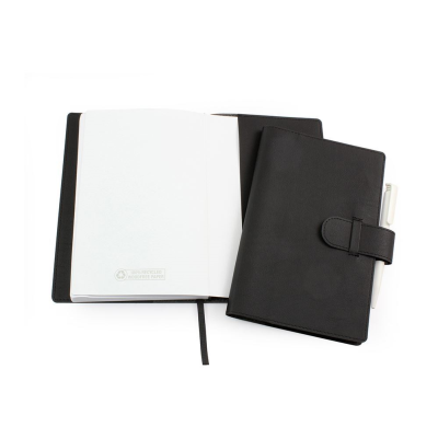BIODEGRADABLE NOTE BOOK WALLET in Black