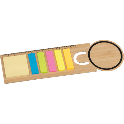 BOOKMARK with Sticky Notes in Beige 