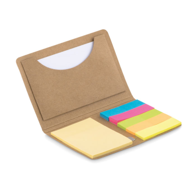 CARD HOLDER with Memo Set in Brown