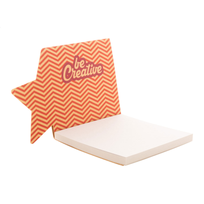CUSTOM STICKY NOTE PAD, STAR in Natural