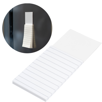 FRIDGE MAGNET with Sticky Notes in White 