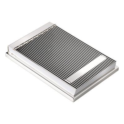 LINEA METAL MEMO NOTE PAD HOLDER in Silver