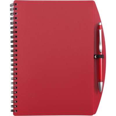 NOTE BOOK with Ball Pen (Approx A5) in Red