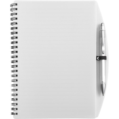 NOTE BOOK with Ball Pen (Approx A5) in White