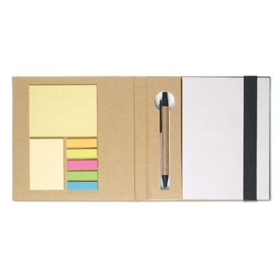 NOTE BOOK with Memo Set & Pen in Black