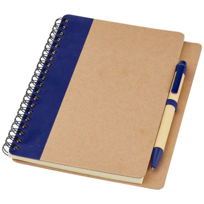 PRIESTLY RECYCLED NOTE BOOK with Pen in Natural & Navy