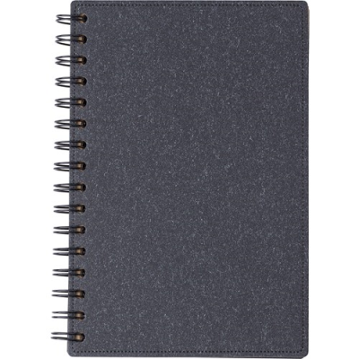 RECYCLED HARD COVER NOTE BOOK in Black