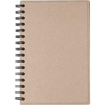 RECYCLED HARD COVER NOTE BOOK in Brown
