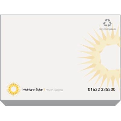 RECYCLED STICKY NOTE PAD A7